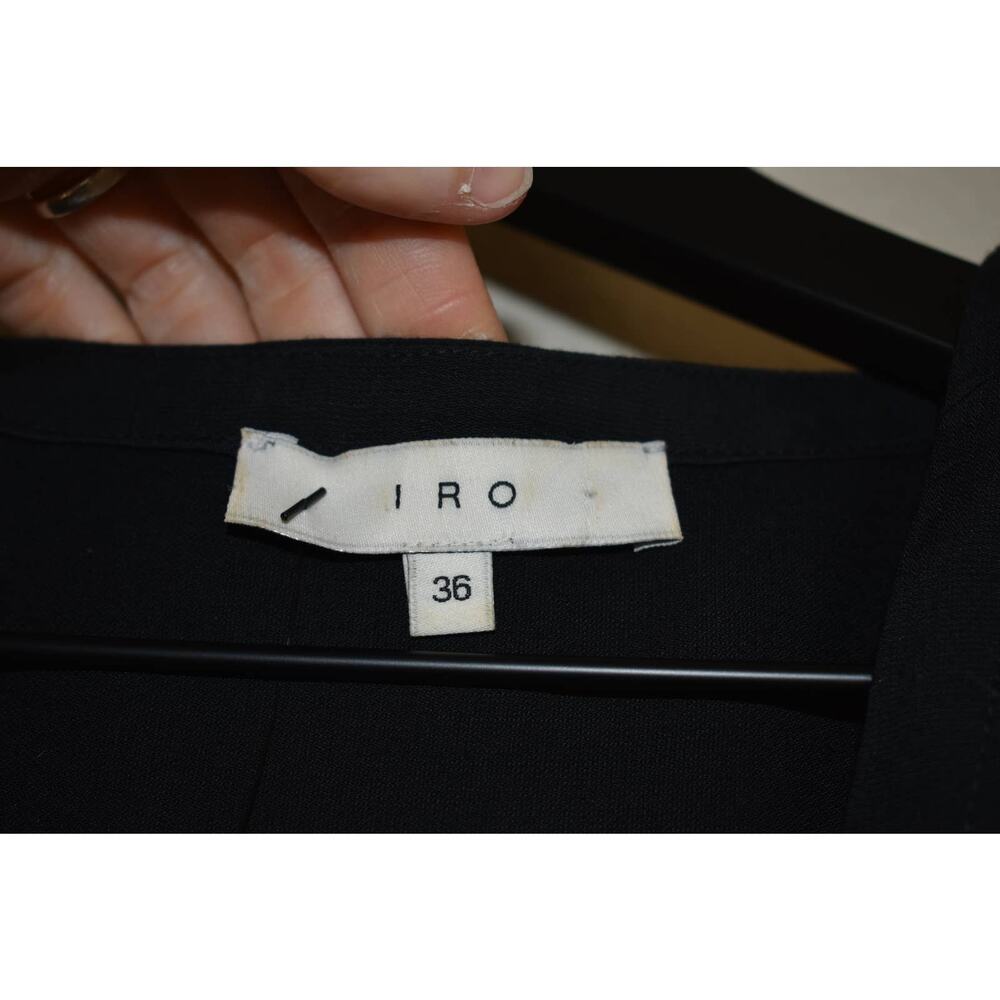 IRO Black Racerback Tank w/ Studs Down Side Size 36 - Picture 3 of 5